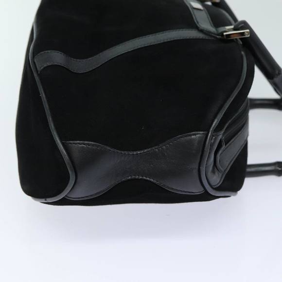 GUCCI Bamboo Hand Bag Suede Black 002 1084 200047 Auth yk13665 - Picture 3 of 16